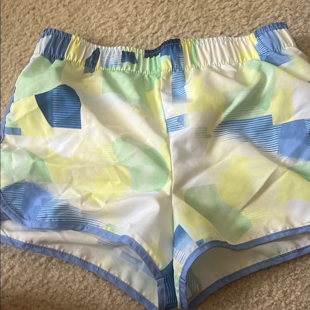 Ideology Blue and Yellow Relaxed Fit Shorts
